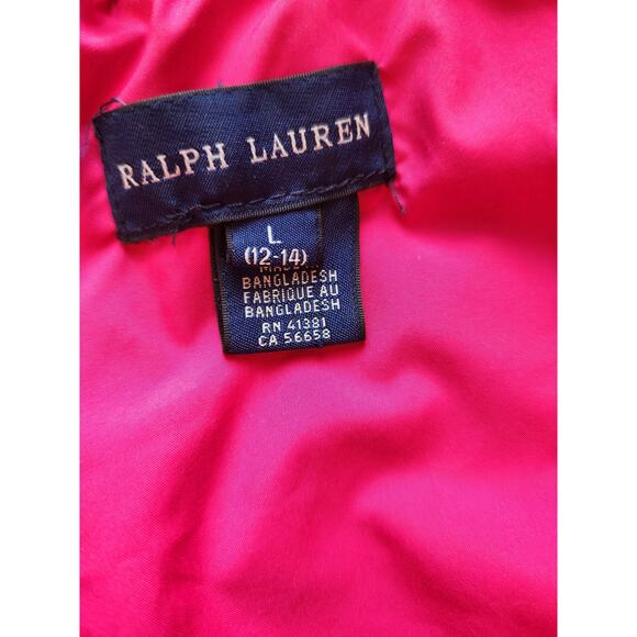 Ralph Lauren Quilted Corduroy Equestrian Style Barn Chore Jacket Girls Large - Picture 3 of 9